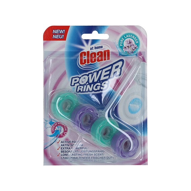 Toalettblock At Home Clean Power Rings Pure Lavender, 40g - 1