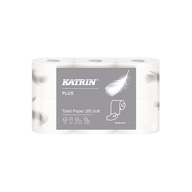 Toalettpapper Katrin Plus Toilet Soft 285, 3-Lager, 36m - 42 Pack - 1