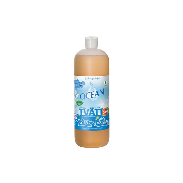 Tvättmedel Ocean Flytande Tvätt, Parfymerad, 1000 ml - 1