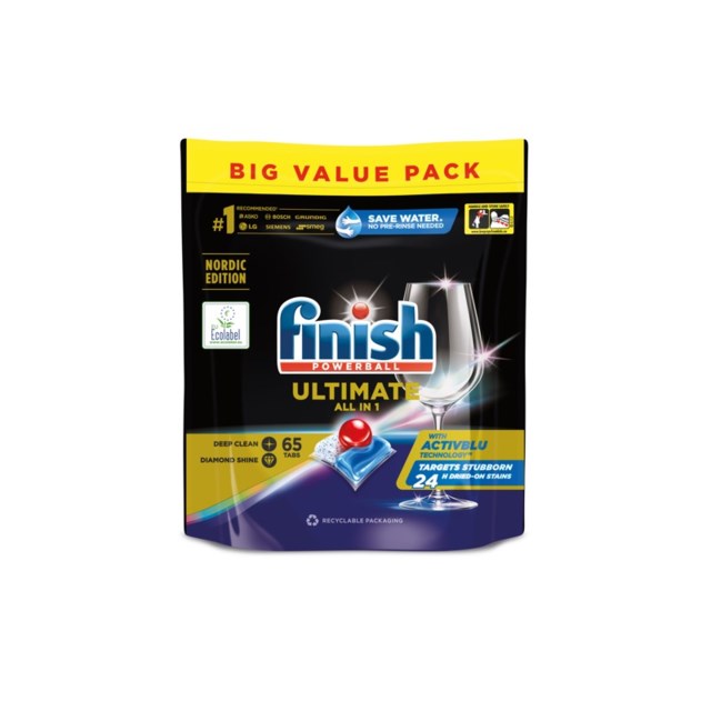 Disktabletter Finish Ultimate All In One - 65 Pack - 1