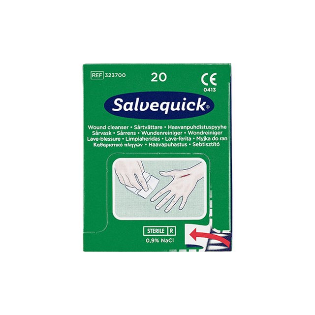 Sårtvättare Salvequick, Steril, 0,9% NaCl - 20 Pack - 1