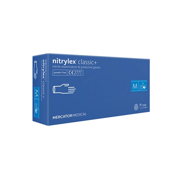 Nitrilhandske Nitrylex Classic+, Blå - 100 Pack - M - 1