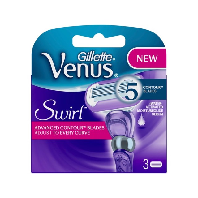 Gillette Blades Female Deluxe Smooth Swirl - 3 Pack - 1