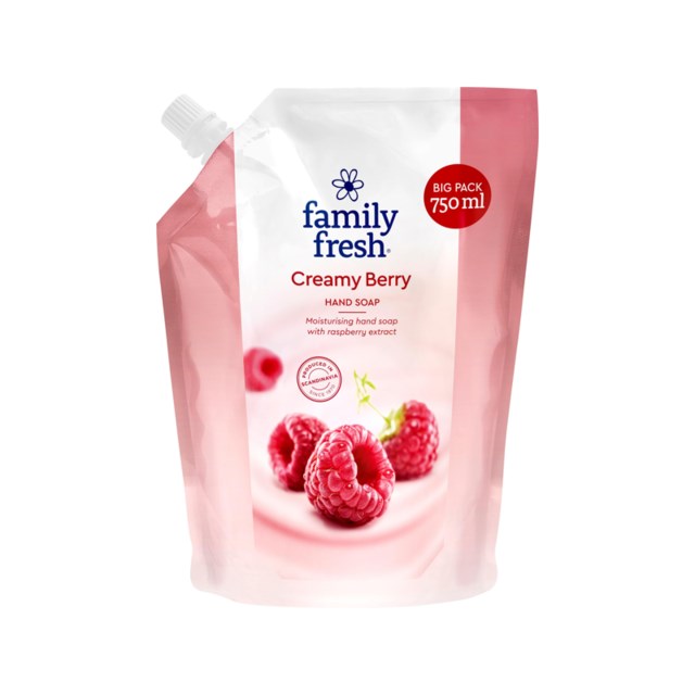 Handtvål Family Fresh Creamy Berry Refill 750ml - 1