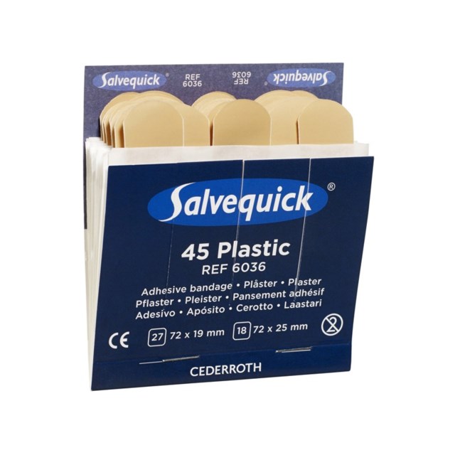 Plåster Salvequick Plastplåster - 6 x 45 Pack - 1