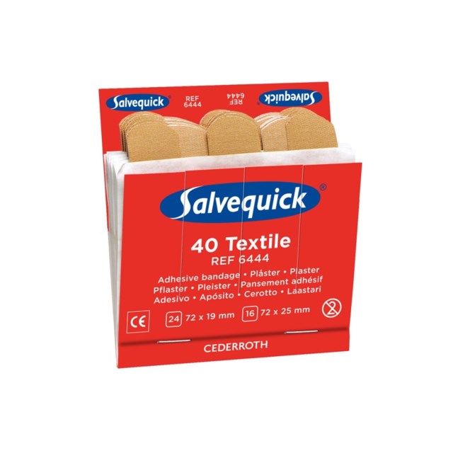 Plåster Salvequick Textilplåster - 6 x 40 Pack - 1
