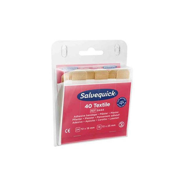 Textilplåster Salvequick, Blisterpack - 6 x 40 Pack - 1