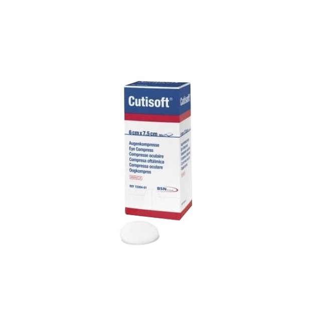 Cutisoft Cotton Eye Pad 7,5 x 6cm Steril 50 pack - 1