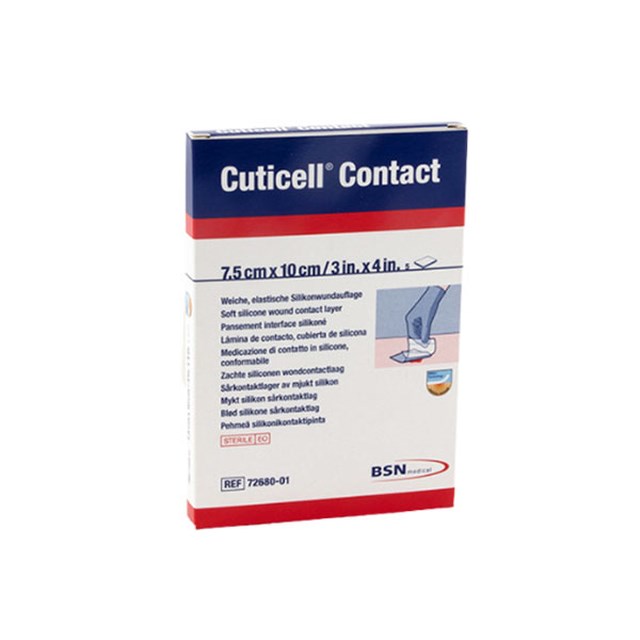 Sårkontaktlager Cuticell Contact, 7,5 cm x 10 cm - 5 Pack - 1