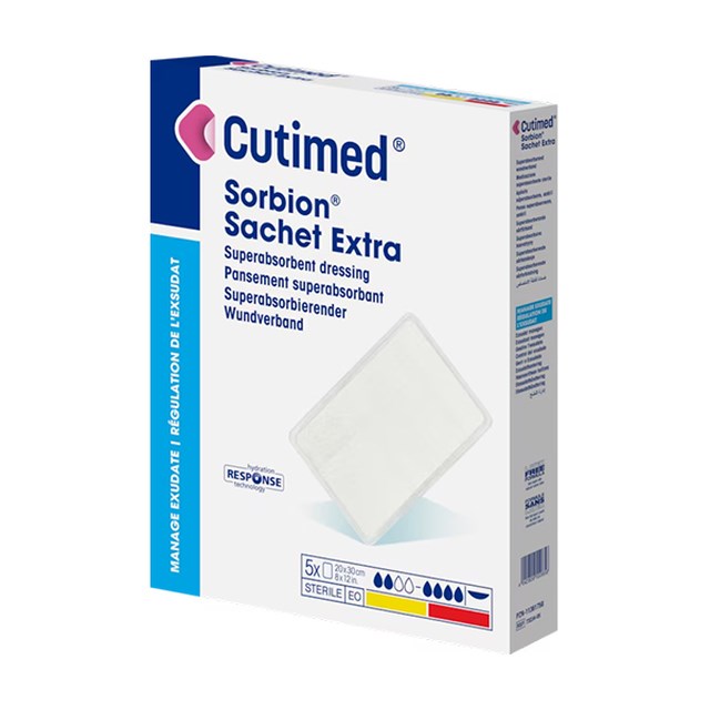 Cutimed Sorbion Sachet Extra 7,5 x 7,5cm 5p - 1
