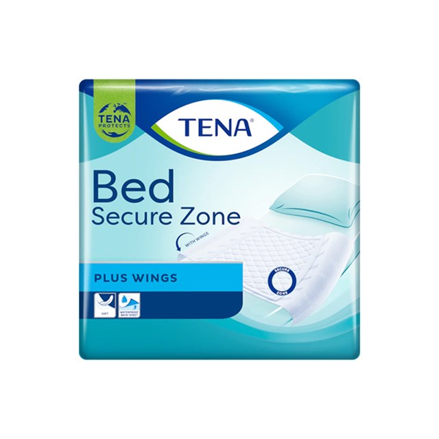 Sängskydd TENA Bed Secure Zone Plus Wings 180x80 cm - 20 Pack - 1