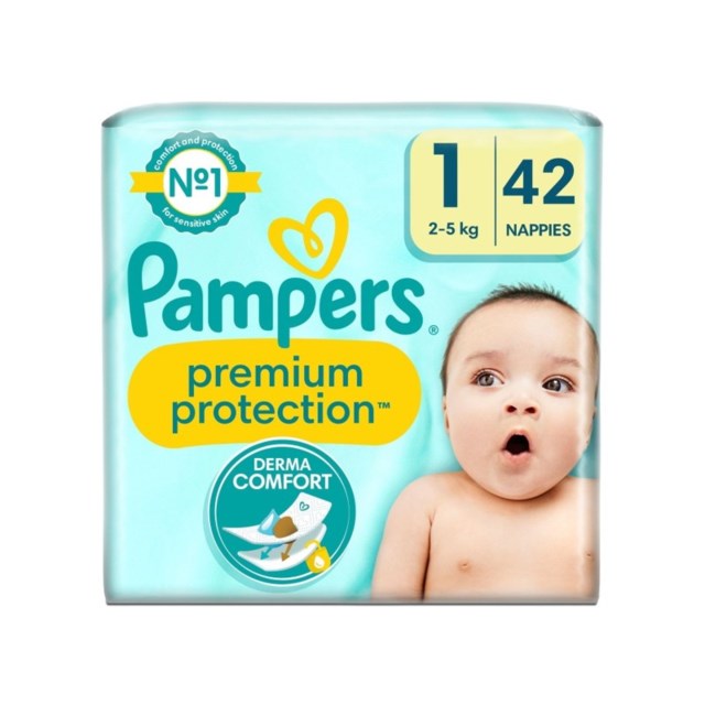 Pampers New Baby S1 2-5Kg - 42 Pack - 1