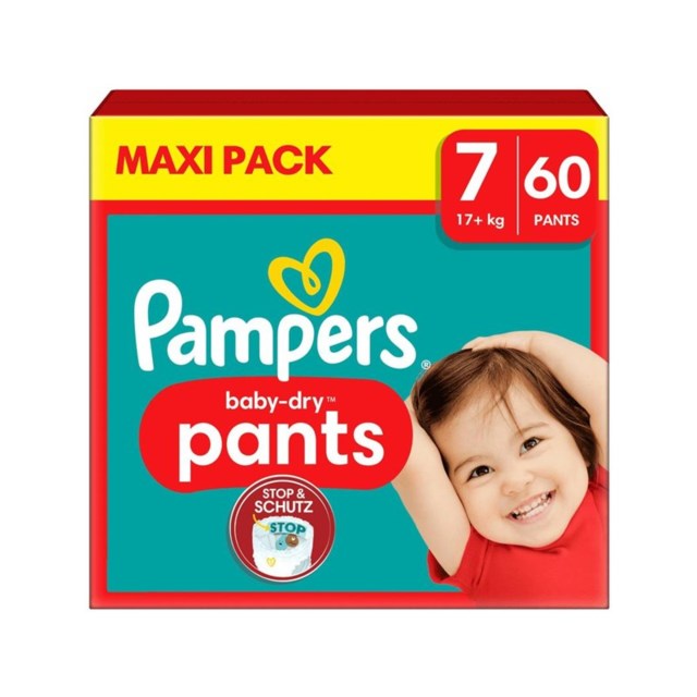 Pampers Baby Dry Pants S7 17+kg - 60 Pack - 1