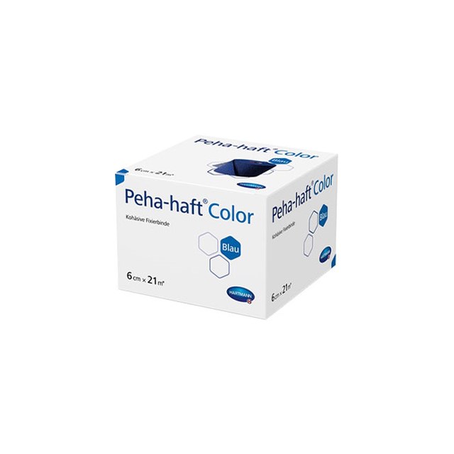 Kohesiv Binda Peha-haft Color, Latexfri, Blå, 6 cm x 20 Meter - 1
