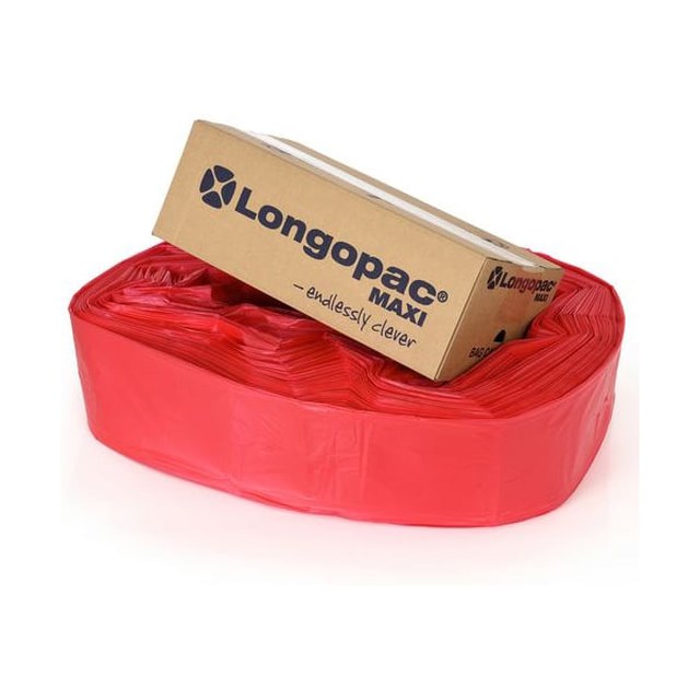 Sopsäcksslang Longopac Maxi röd - 1