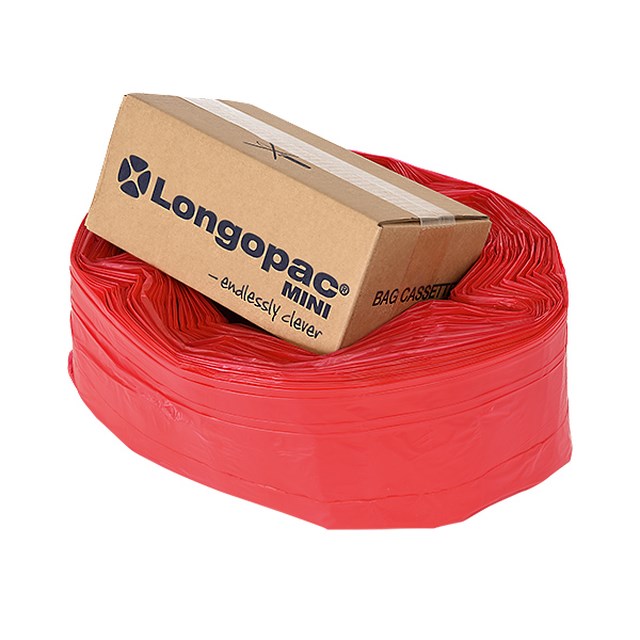 Sopsäcksslang Longopac Mini röd - 1