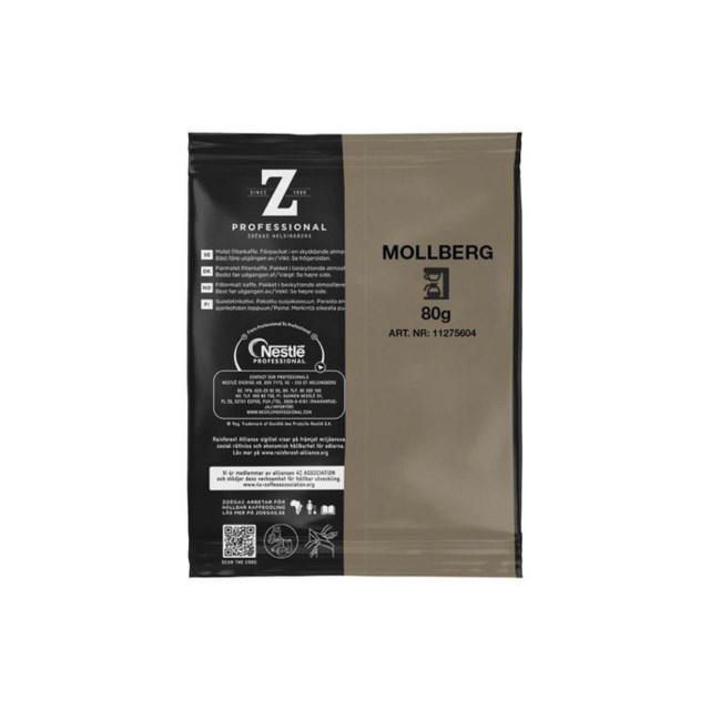 Kaffe Zoegas Mollbergs Blandning 80g x 60st/krt - 1
