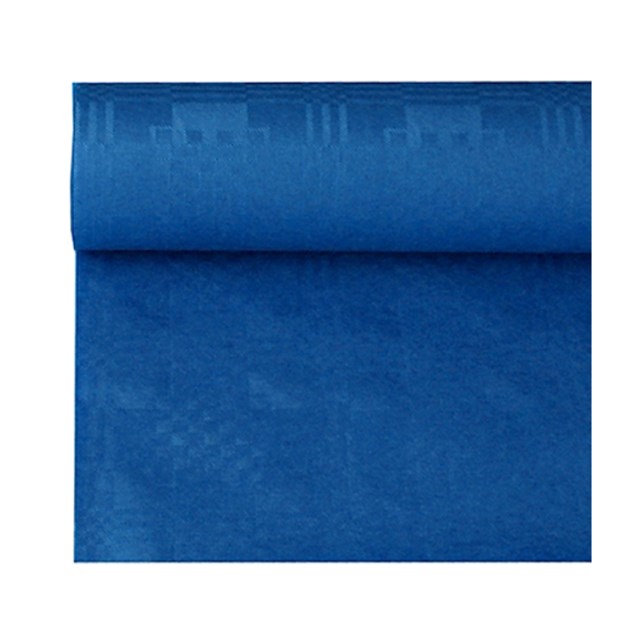 Bordsduk Damast mörkblå 1,2x8m - 1