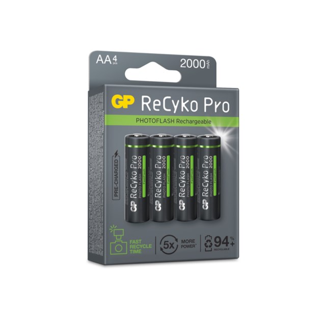 Batteri GP ReCyko+ Pro AA 4/fp - 1