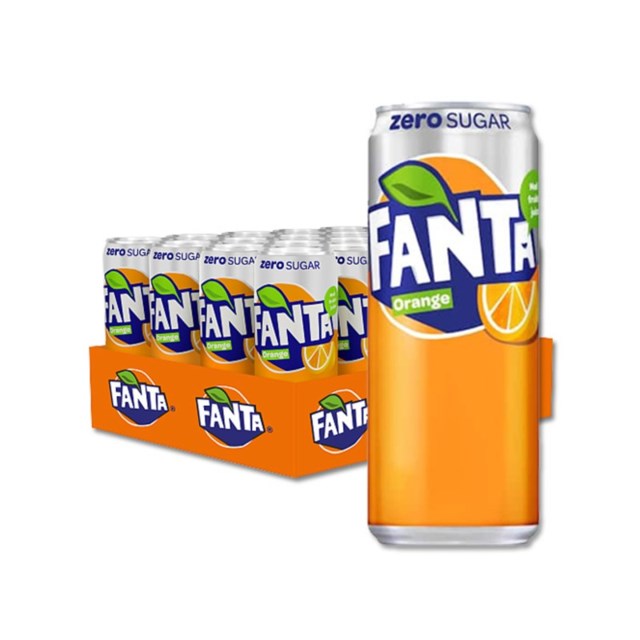 Dryck Fanta Zero Orange 33cl 20st/fp - 1