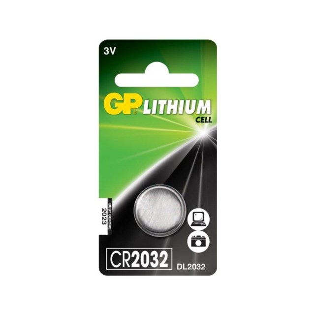 Knappcellsbatteri GP Litium CR2032 - 1