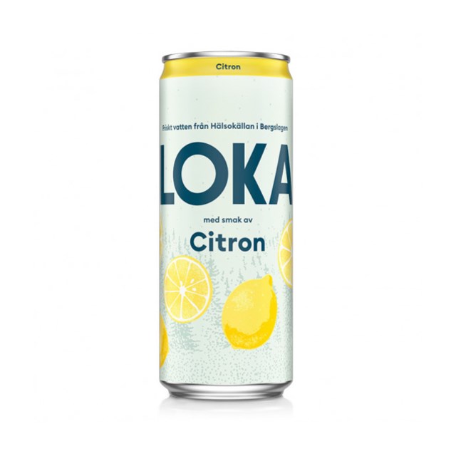 Dryck Loka Citron 33cl burkar 20St/Förp "Sleek" - 1