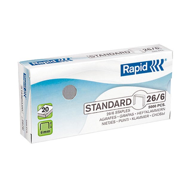 Häftklammer Rapid Standard 26/6 5000/fp - 1