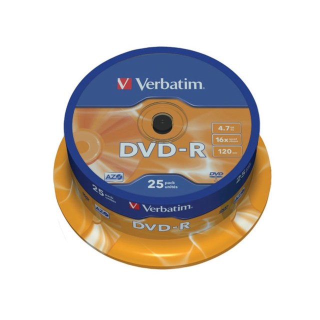 DVD-skrivor Verbatim DVD-R 25/fp - 1