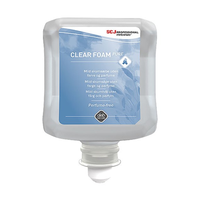 Skumtvål Deb Clear Foam Pure 1L - 1