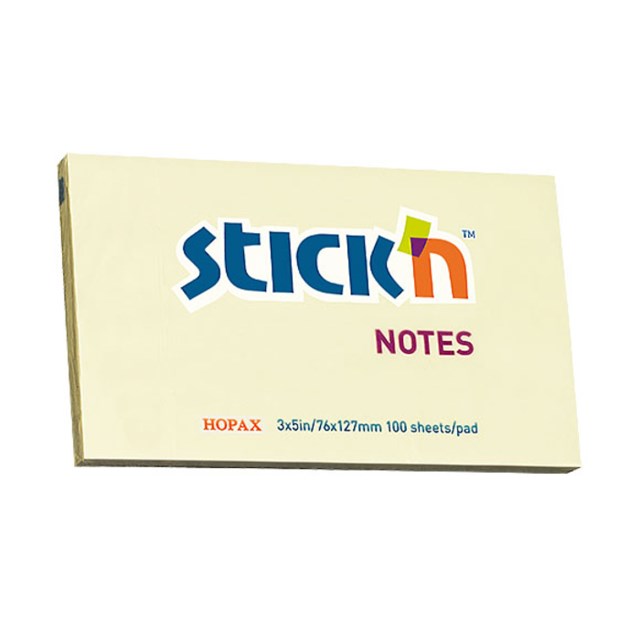 Häftis Stick'n Notes 76x127mm gul - 1