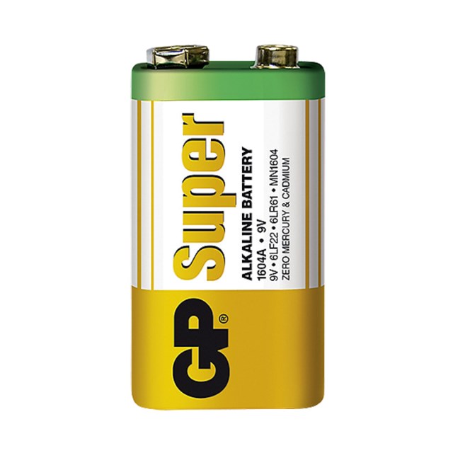 Batteri GP Super Alkaline 9V 6LF22V - 1