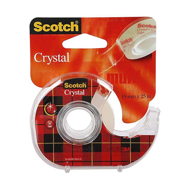 Tejp Scotch Crystal m hållare 19mm x 25m - 1