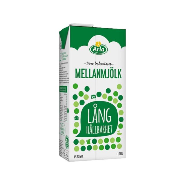Mjölk Lång Hållbarhet Arla 1L - 1