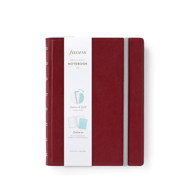 Skrivbok Filofax Notebook A5 burgundy - 1