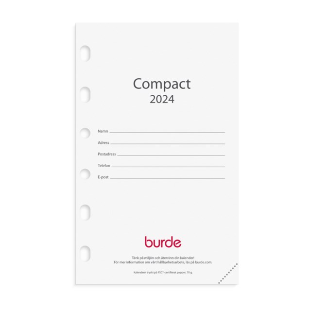 Burde Compact Kalendersats 2024 - 1
