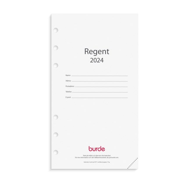 Burde Regent Kalendersats 2024 - 1
