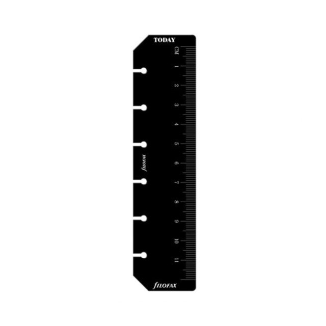 Filofax Pocket Linjal/Markör Svart Refill - 1