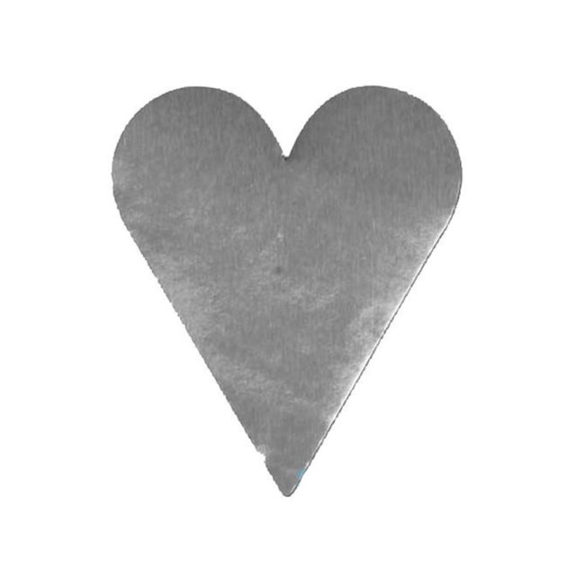 Etikett hjärta stort silver 15x1000st/rl - 1