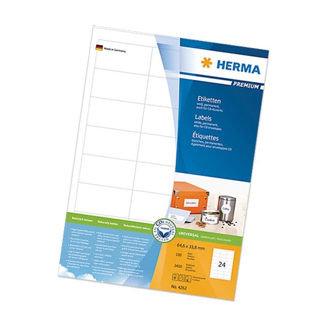 Etikett Herma Premium 52,5 x 21,2mm 5600st/fp - 1