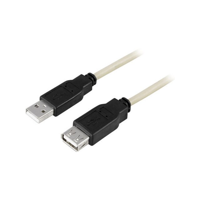 Kabel USB-förlängning A-A 2 m svart - 1