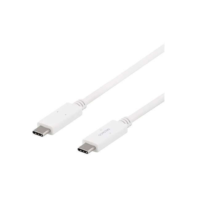 Kabel USB-C till USB-C Deltaco 1 m - 1