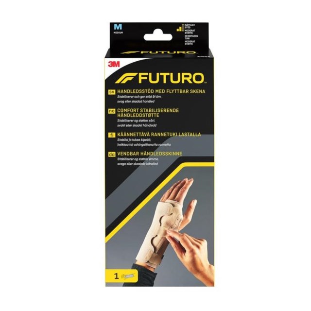 Futuro Comfort Handledsstöd med flyttbar skena M - 1