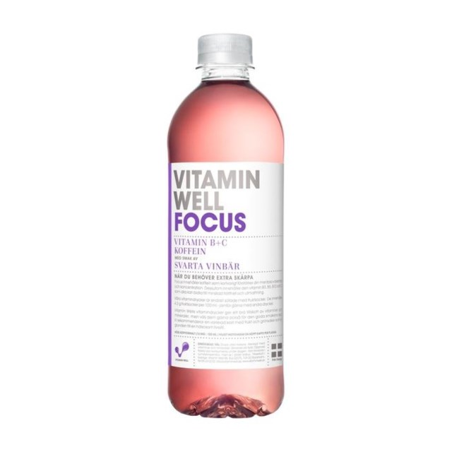 Vitamin Well Focus Svarta Vinbär 500 ml - 1