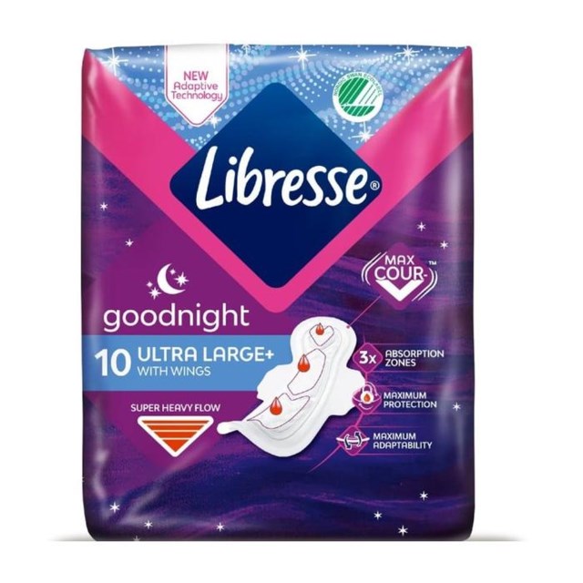 Libresse Goodnight Ultra Large bindor 10 st - 1