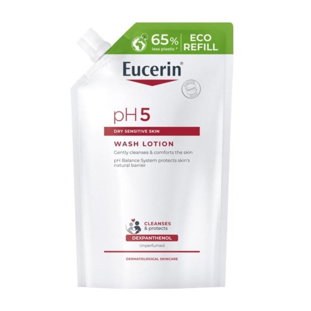 Eucerin pH5 Washlotion oparfymerad refill 400 ml - 1
