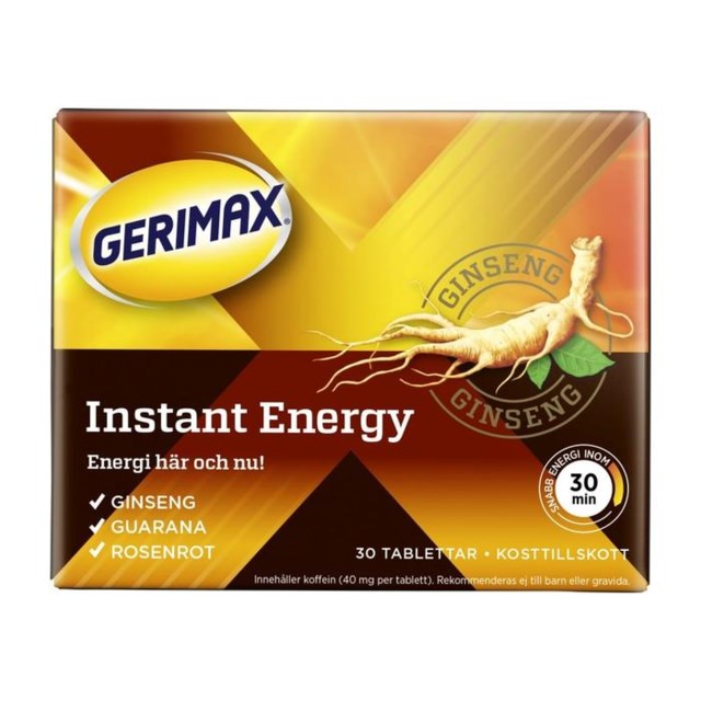 Gerimax Instant Energy 30 tabletter - 1