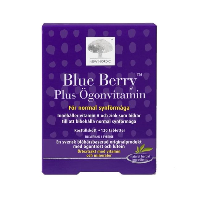 New Nordic Blue Berry Plus Ögonvitamin 120 tabletter - 1