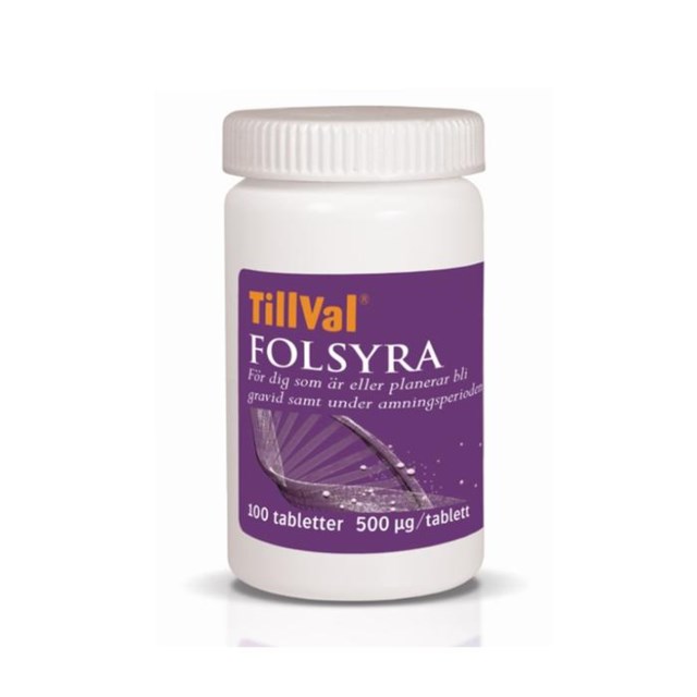 TillVal Folsyra 100 tabletter - 1