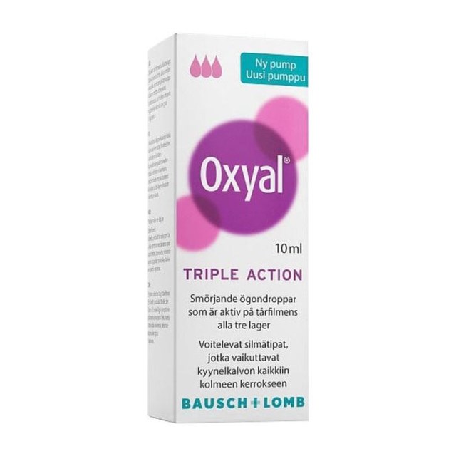 Oxyal Triple Action ögondroppar 10 ml - 1