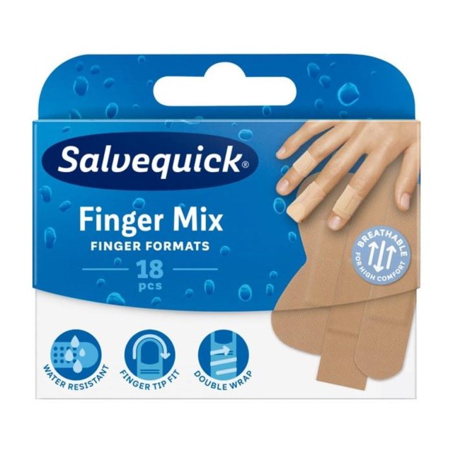 Salvequick Finger Mix 18 st - 1
